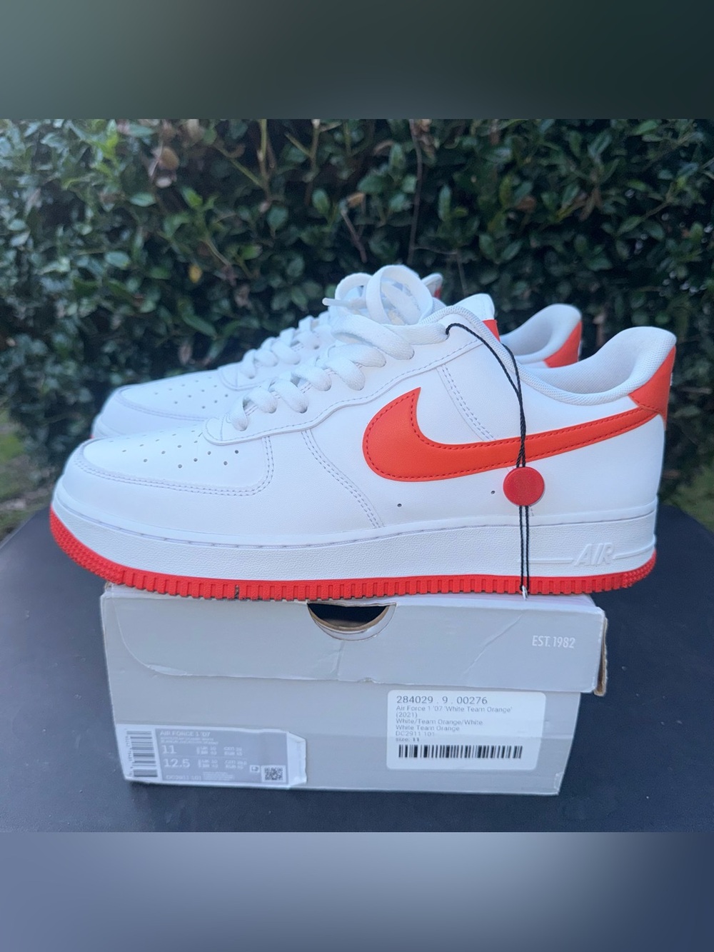 Nike Air Force 1 ‘07 White/ Team Orange Men’s Size 11